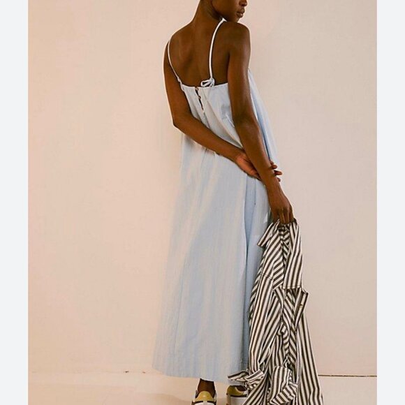 Free People Light Blue Maxi Dress - Picture 3 of 9